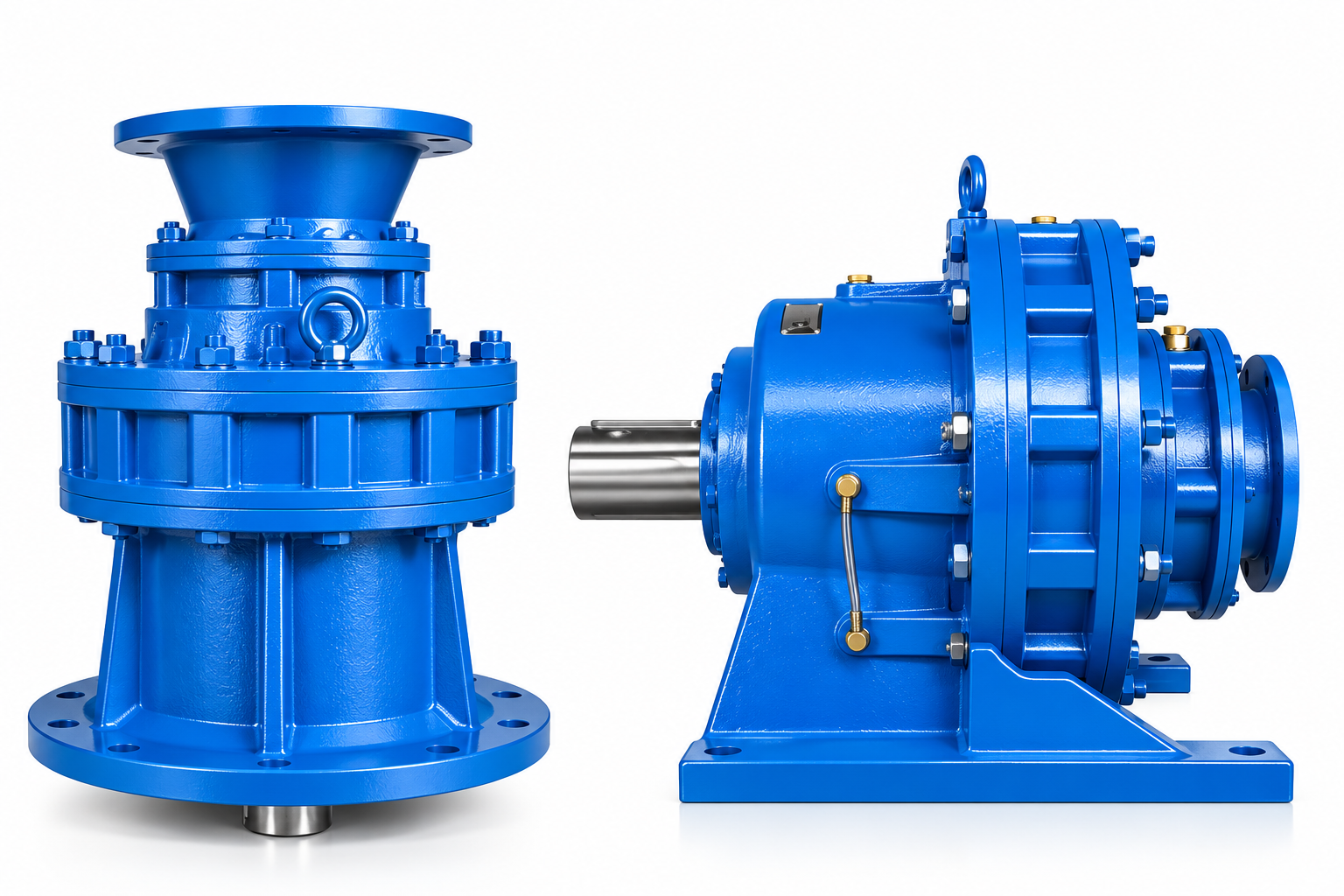 X B and JXJ series cycloidal reducers in vertical and horizontal mounting arrangements